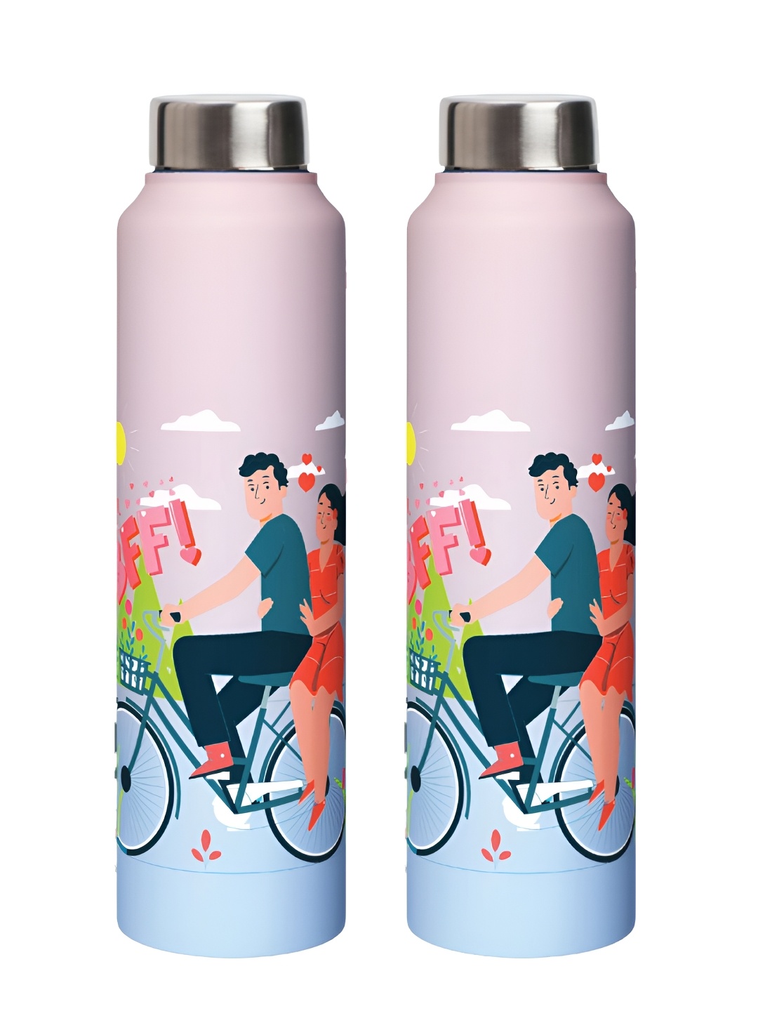 

Speedex Multicoloured Single Stainless Steel Solid Water Bottle, Multi