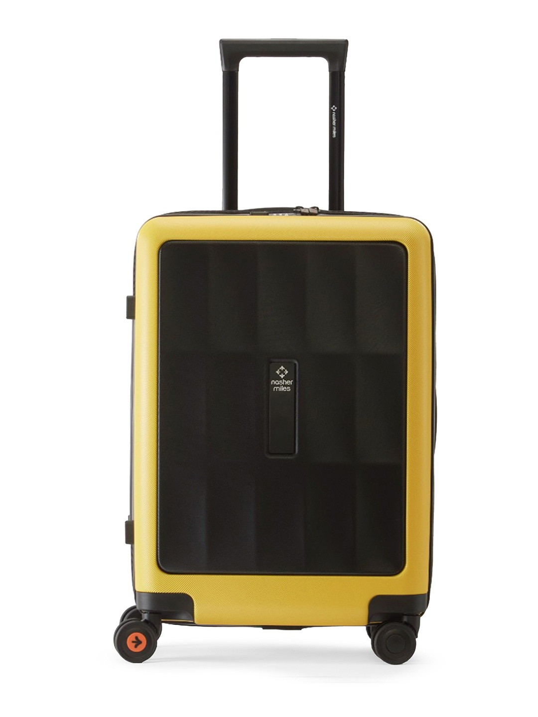 

Nasher Miles Zanzibar Colourblocked Hard-Sided Trolley Suitcase, Black