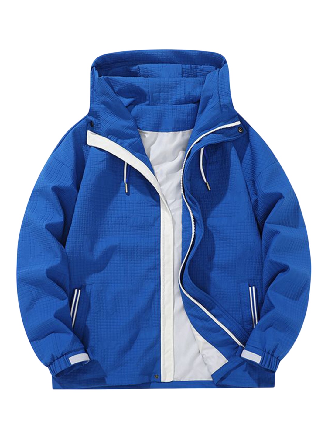 

StyleCast x Revolte Men Lightweight Open Front Jacket, Blue