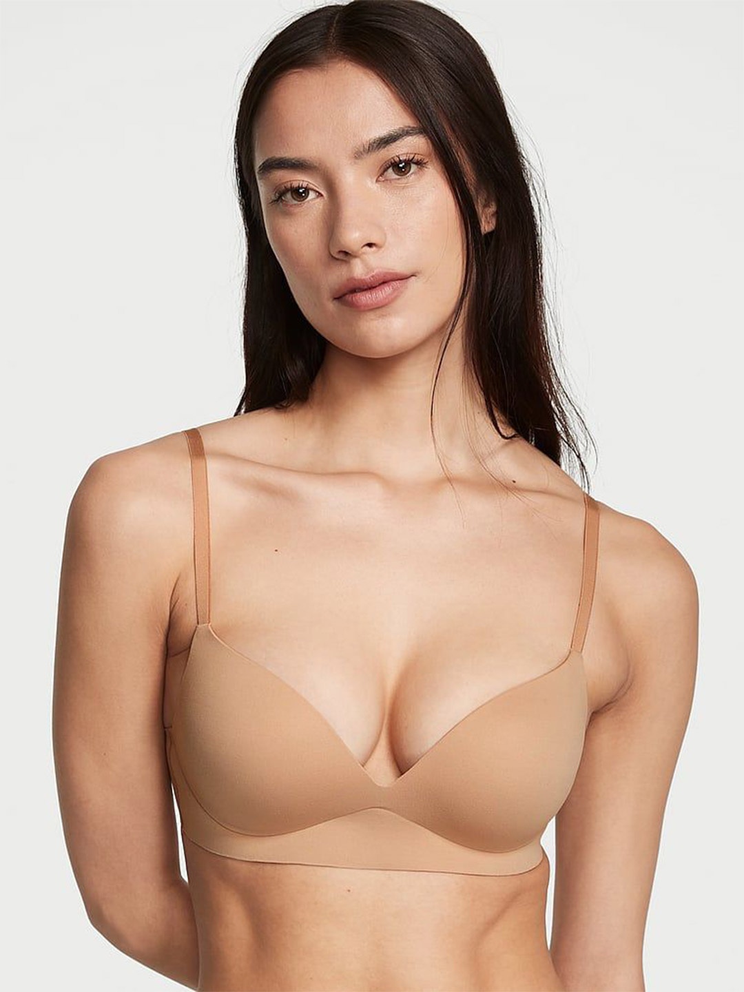 

Victoria's Secret Bra Medium Coverage Heavily Padded, Beige