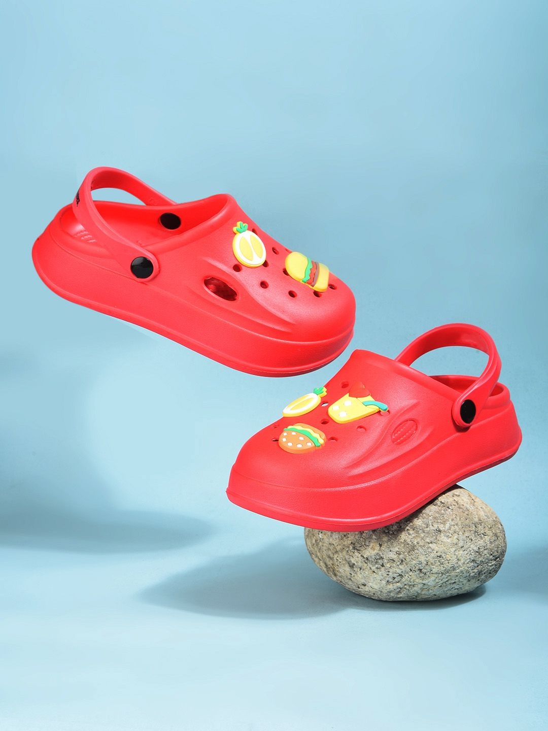 

Bubblegummers Unisex Kids Clogs, Red