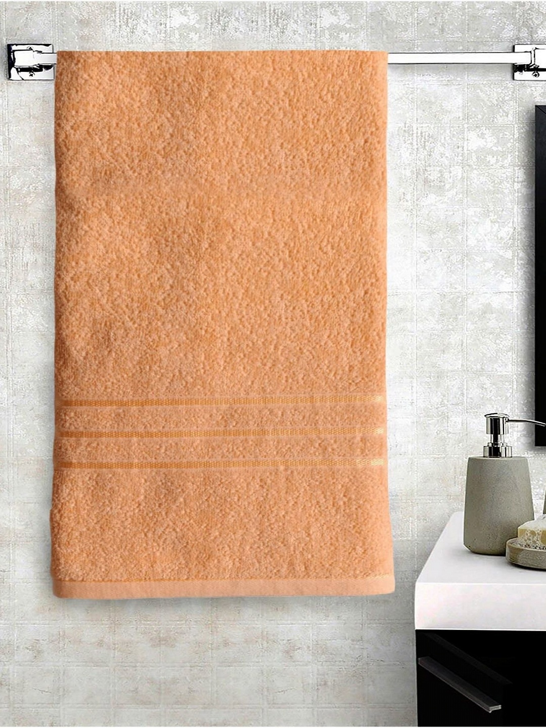 

Lushomes Orange 1 Cotton 350 GSM Bath Towel