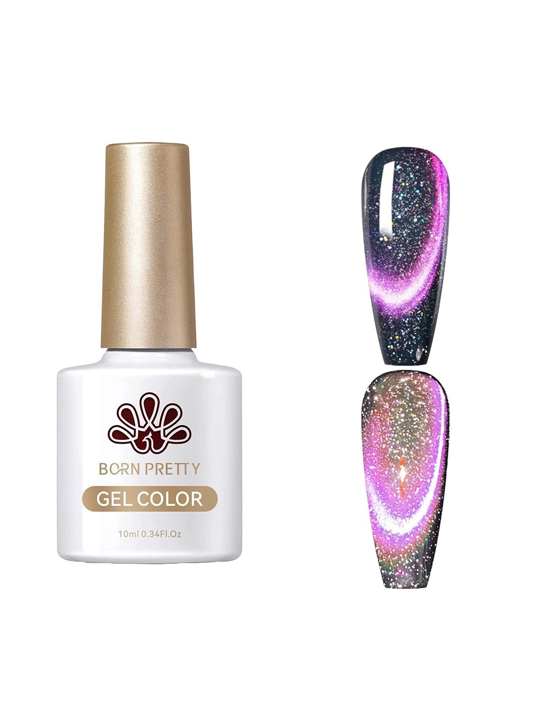

BORN PRETTY 9D Magnetic Long Lasting Gel Nail Polish 10ml - MR05, Navy blue