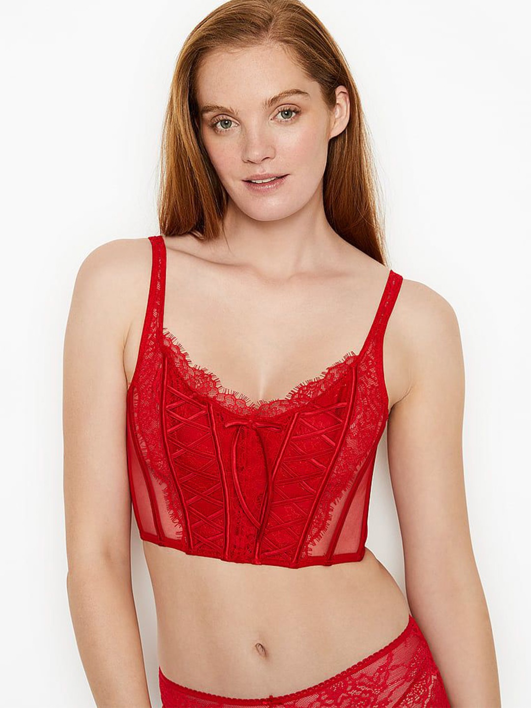 

Victoria's Secret Bralette Bra Half Coverage, Red
