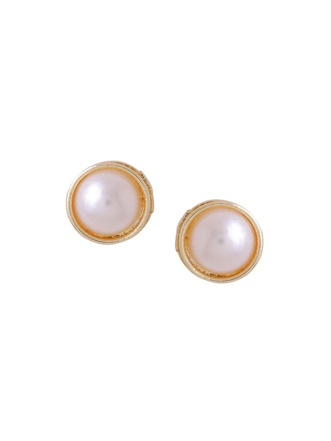 

NVR Contemporary Studs Earrings, Gold