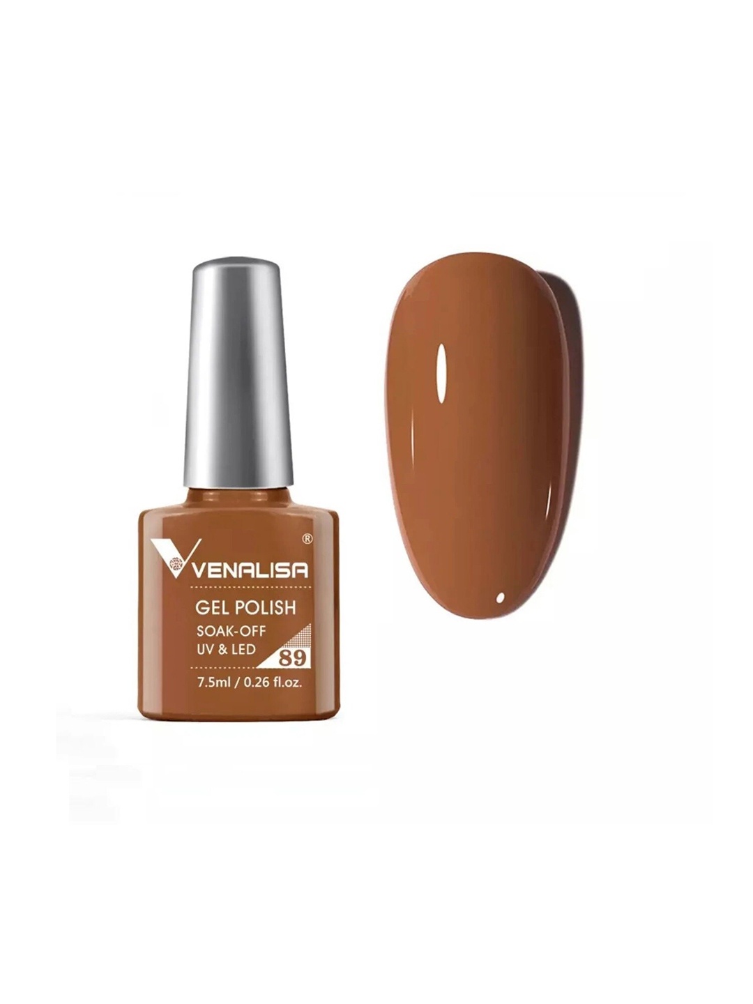 

VENALISA Soak-Off UV & LED Gel Nail Polish - Shade 89, Brown