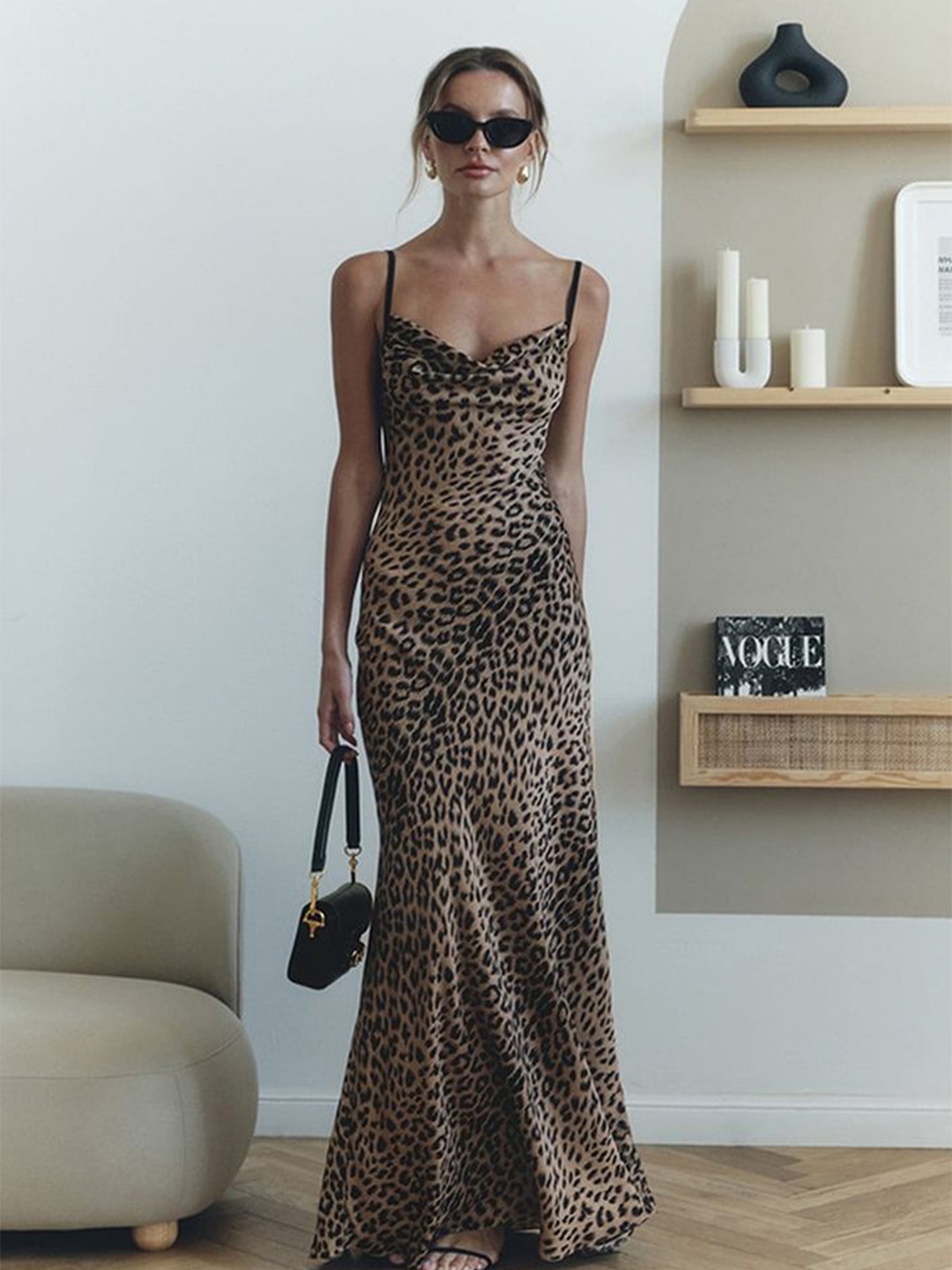 

LULU & SKY Animal Print Maxi Dress, Multi