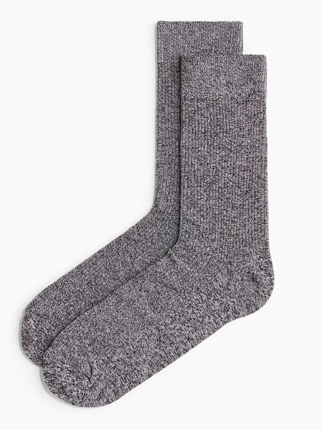 

H&M Men Rib-Knit Socks, Black