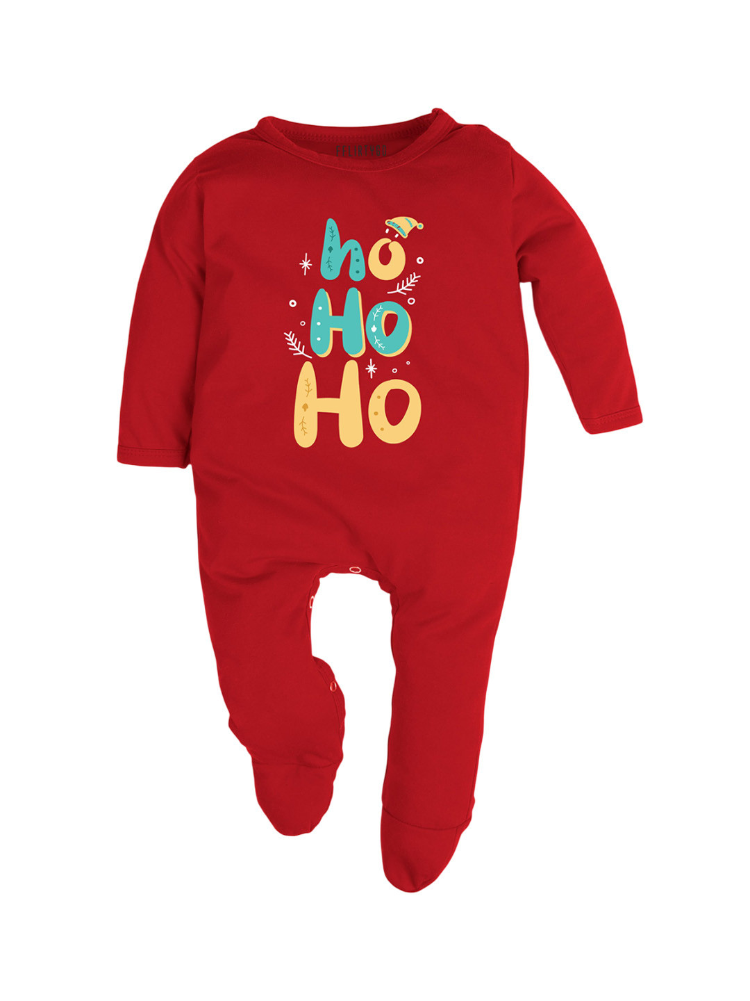 

FFLIRTYGO Kids Printed Cotton Sleepsuit, Red