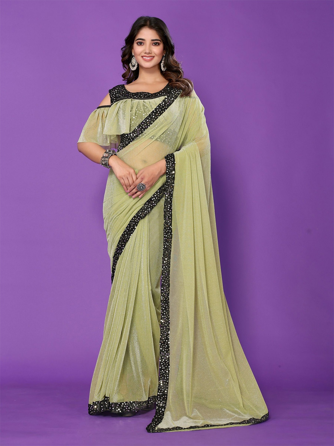 

VIJAYA VALLABH Saree, Green