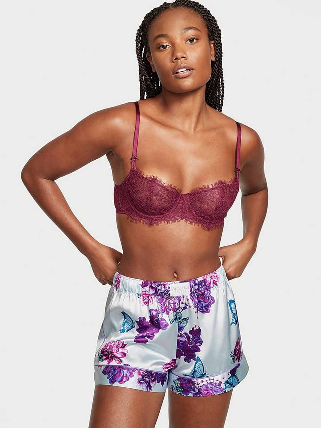 

Victoria's Secret Women Printed Lounge Shorts, Blue