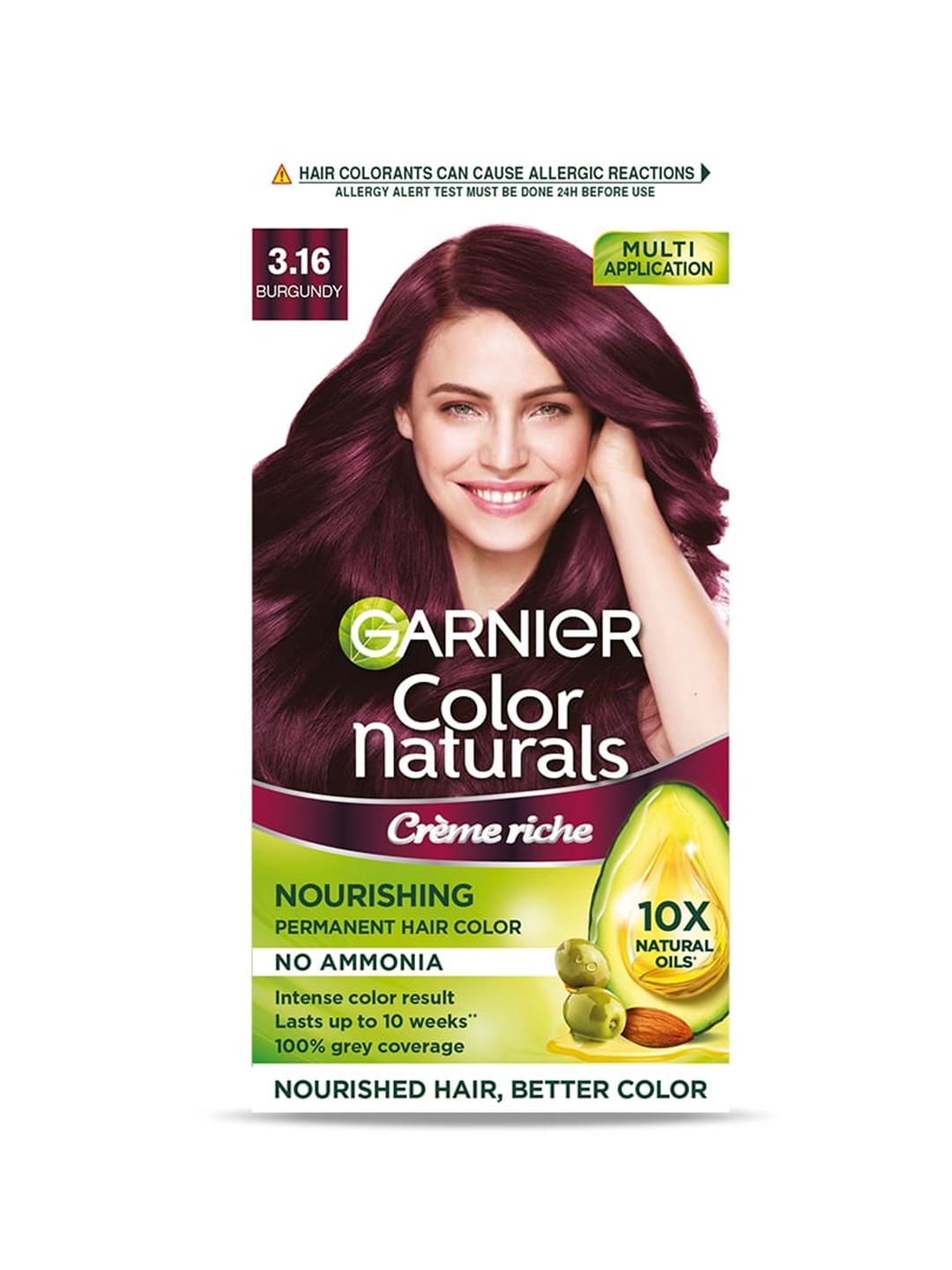 

Garnier Color Naturals Creme Burgundy Hair Color, Brown