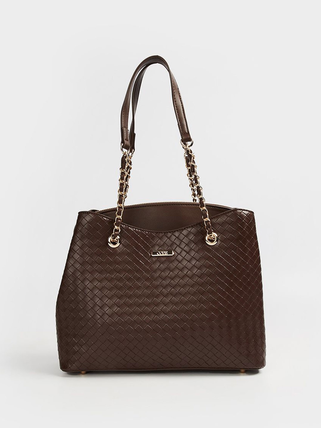 

CODE by Lifestyle Animal PU Structured Shoulder Bag with Quilted, Brown