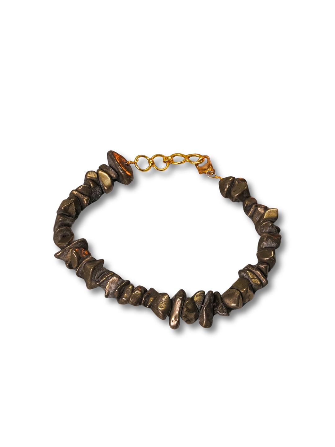 

Japam Pyrite Stone Splash Bracelet, Brown