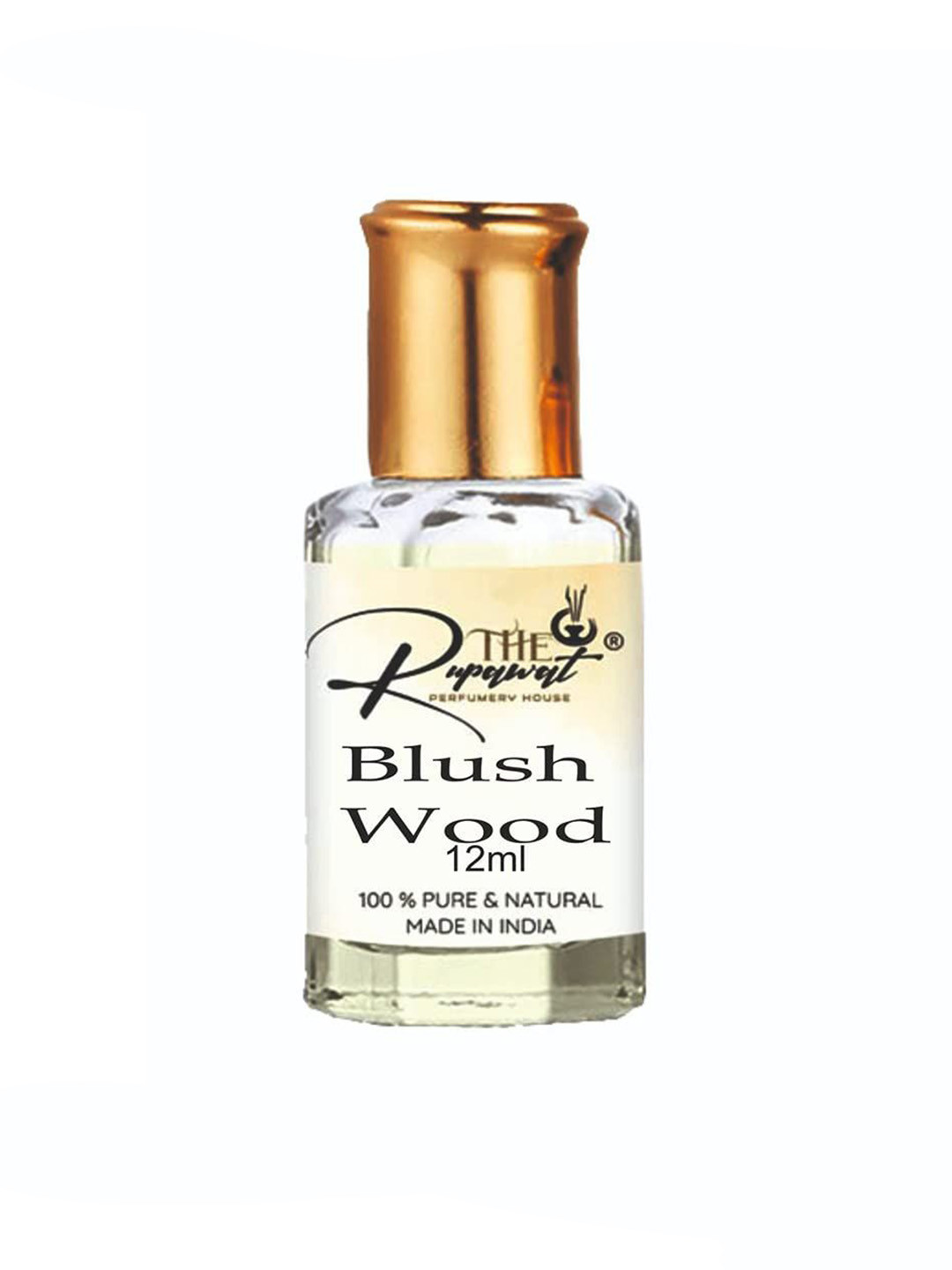 

THE RUPAWAT Perfumery House Blush Wood Natural & Pure Alcohol Free Attar - 12 ml, Transparent