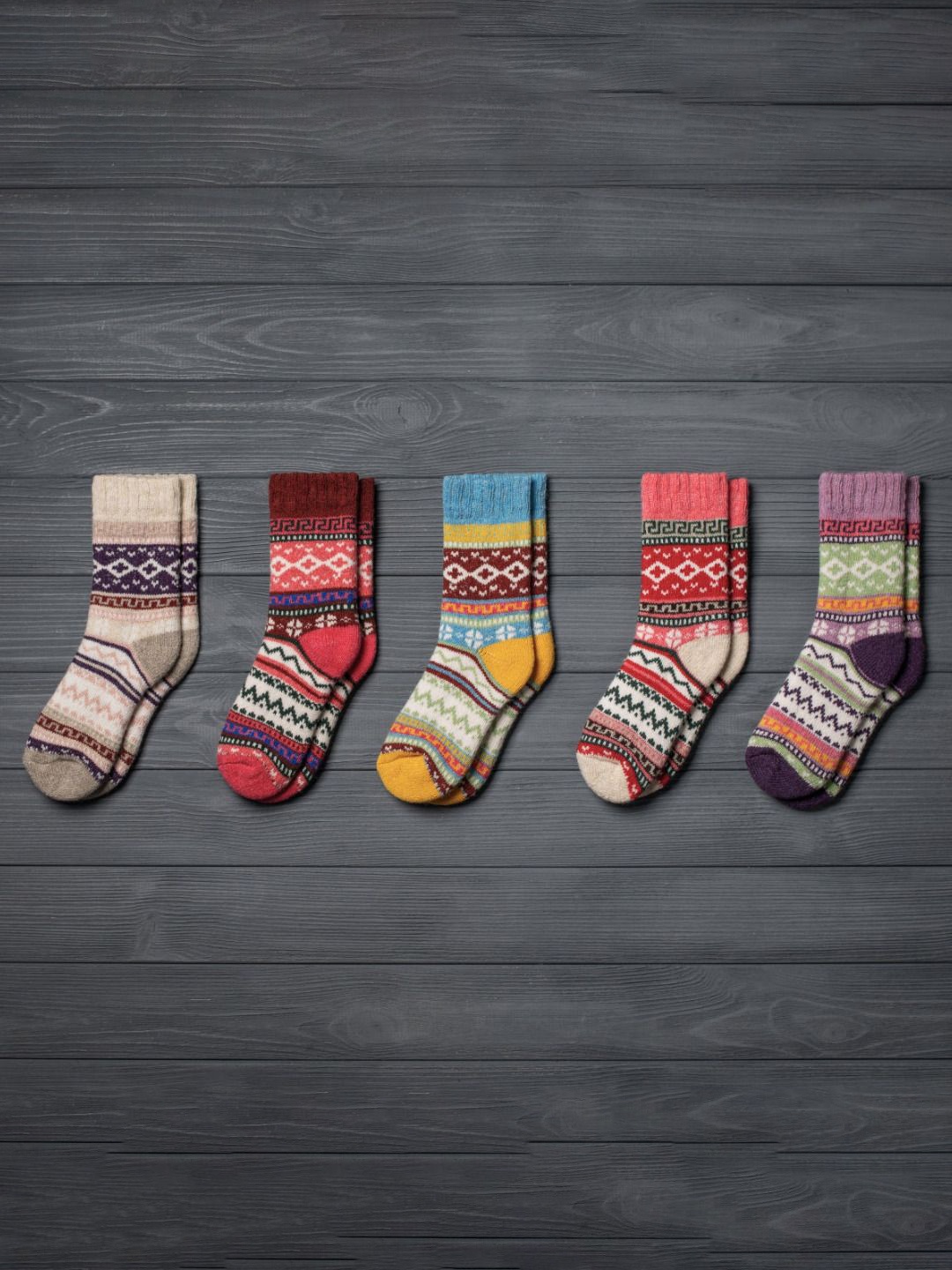 

Sockscarving Kids Pack Of 5 Patterned Cotton Above Ankle Length Socks, Grey