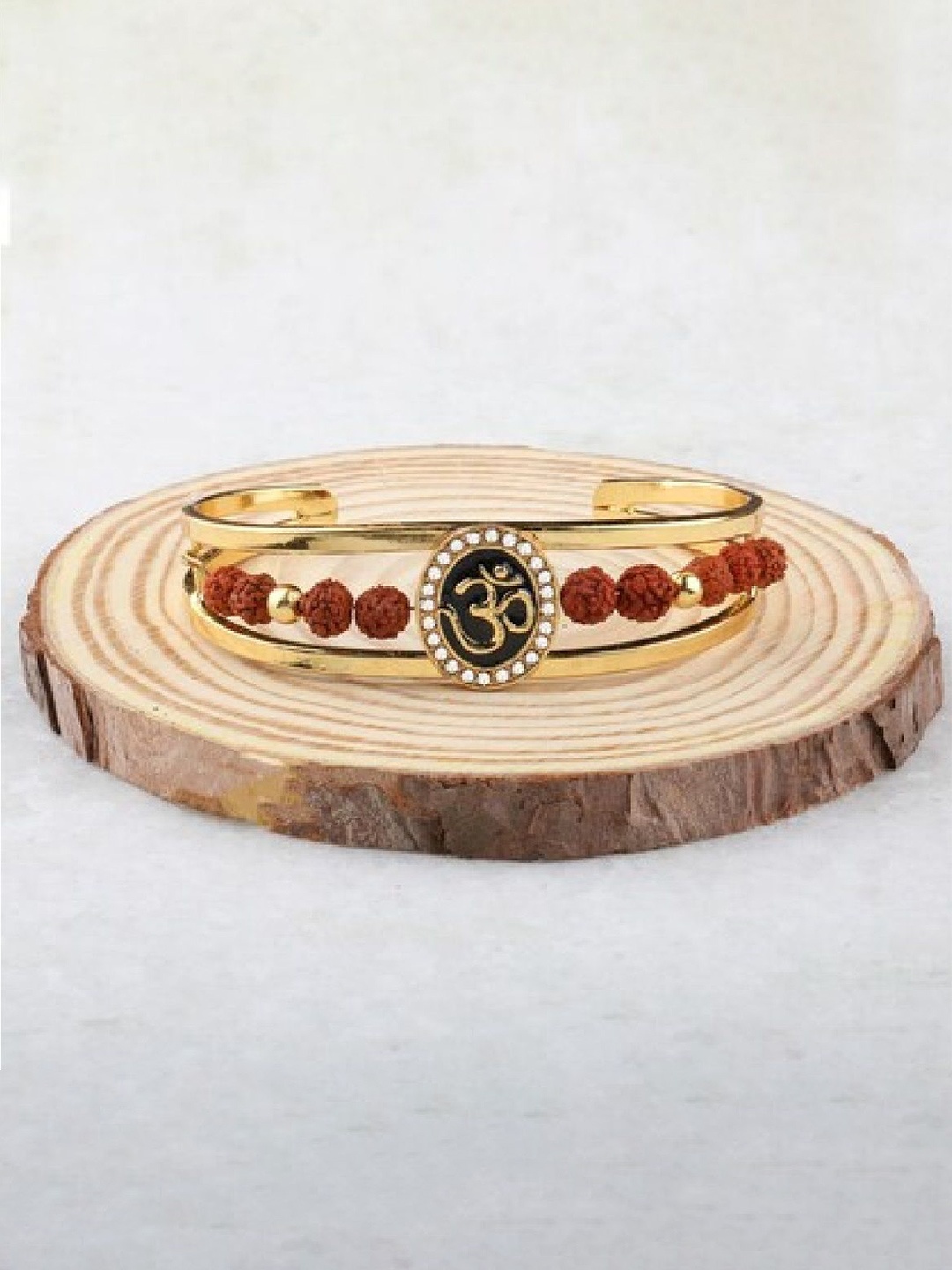 

RUHI COLLECTION Unisex Gold-Plated Cuff Bracelet