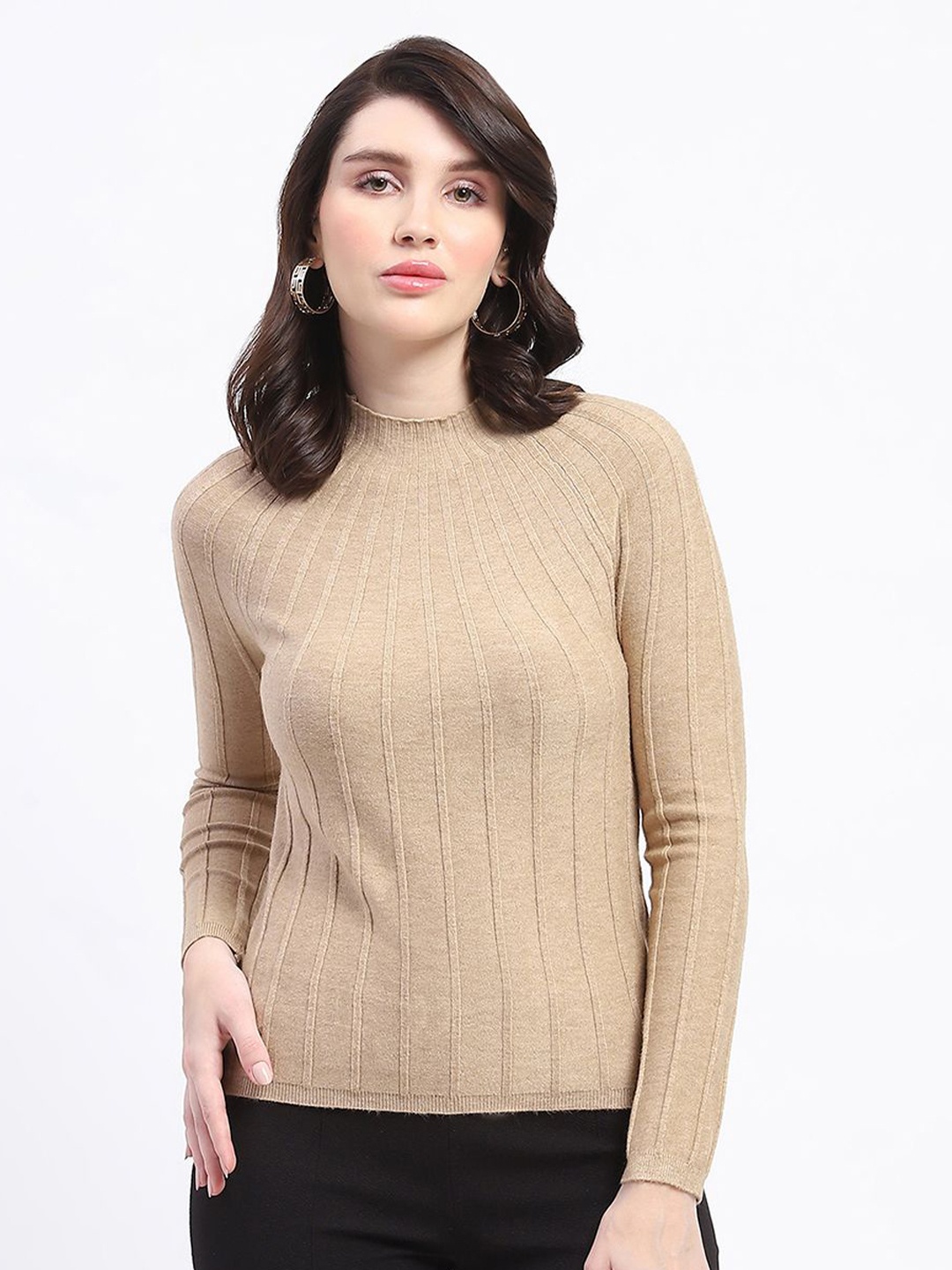 

Madame Women Pullover, Camel brown