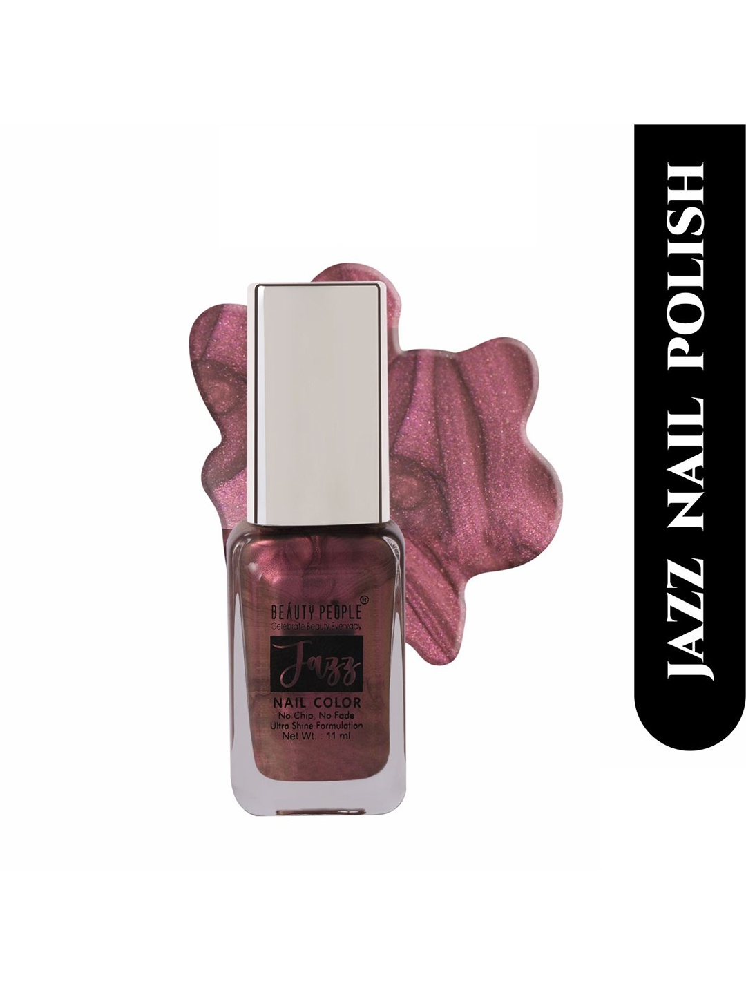 

Beauty People Jazz Nail Color With Ultra Shine Formula 11ml - Chrome Is In BP30, Pink