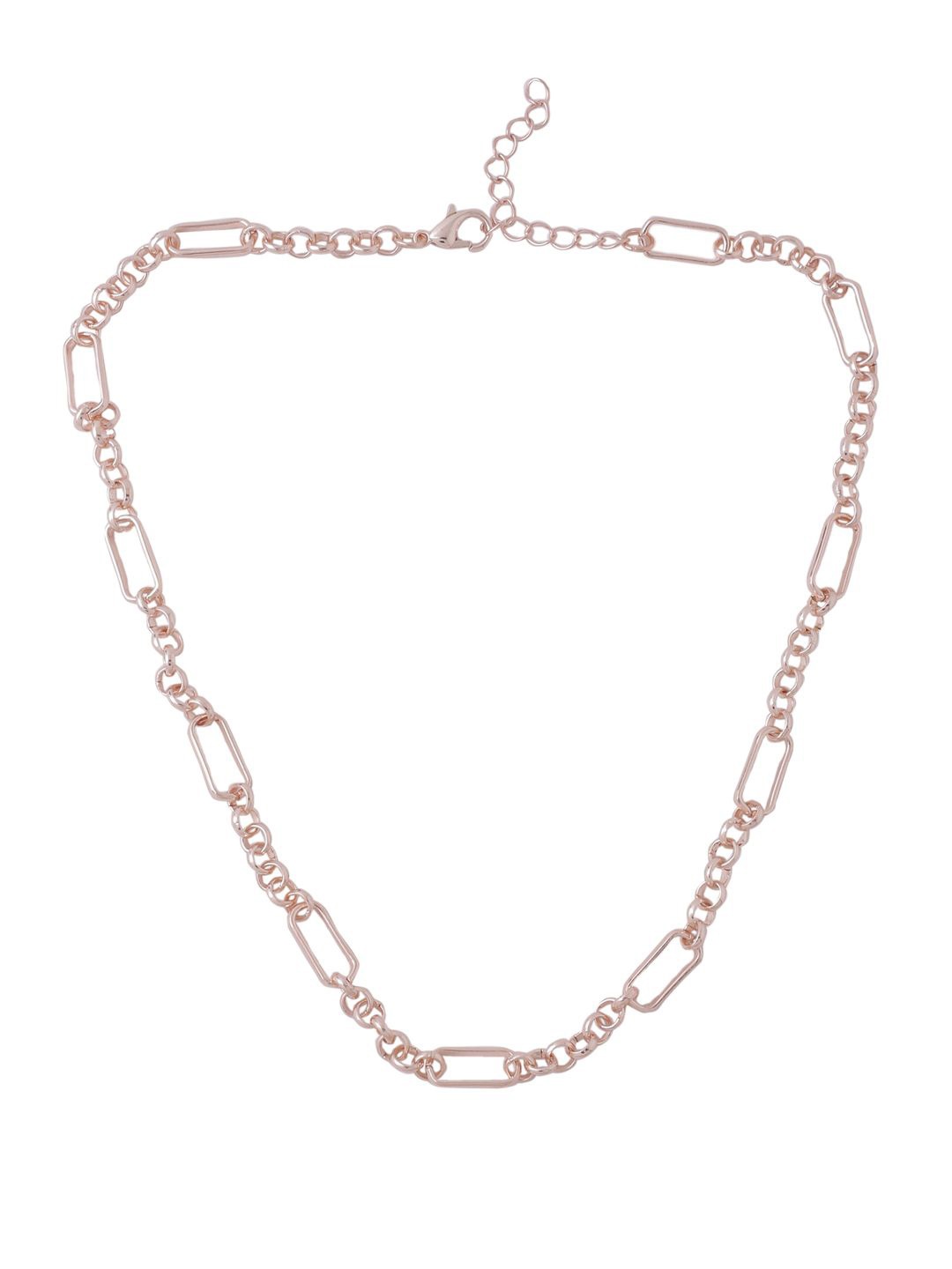 

NVR Girls Brass Gold-Plated Necklace, Rose gold