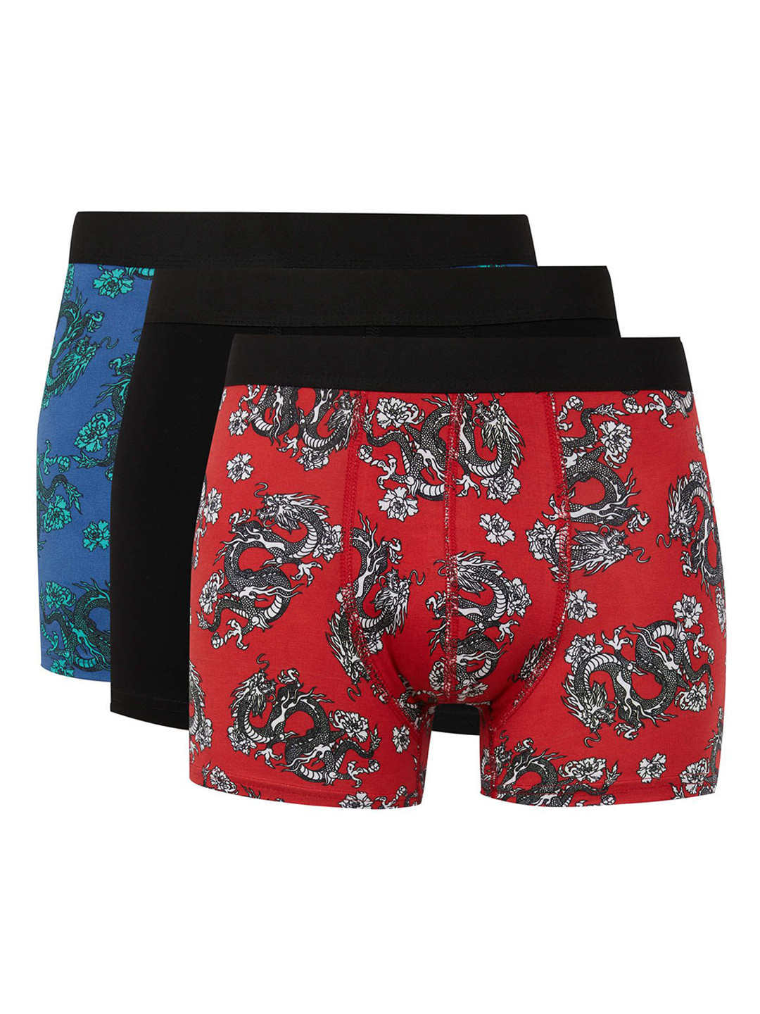 

DeFacto Pack Of 3 Printed Trunk Vanumber-235670388-BK81, Red