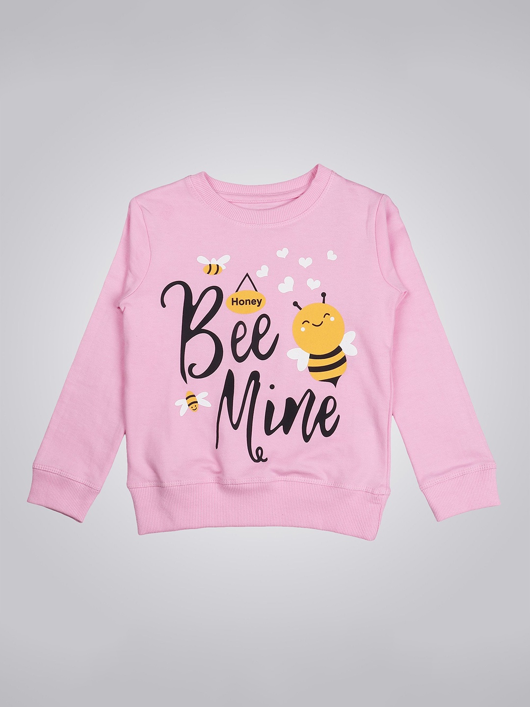 

Arshia Fashions Girls Printed Sweatshirt, Pink