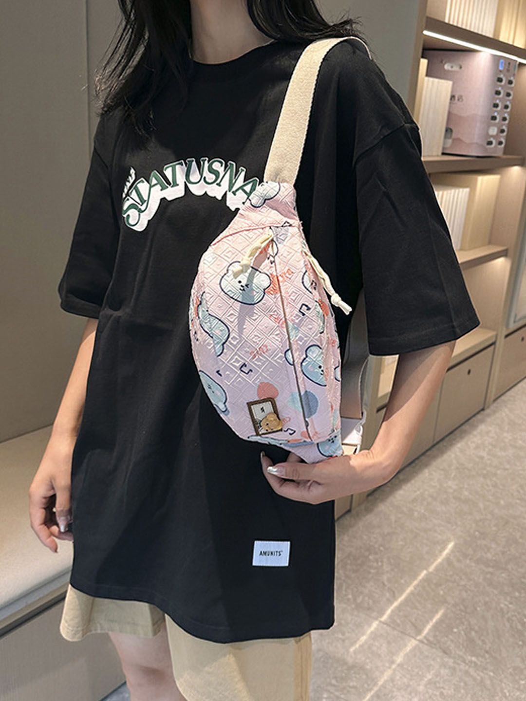

StyleCast Checked Fanny Pack, Na