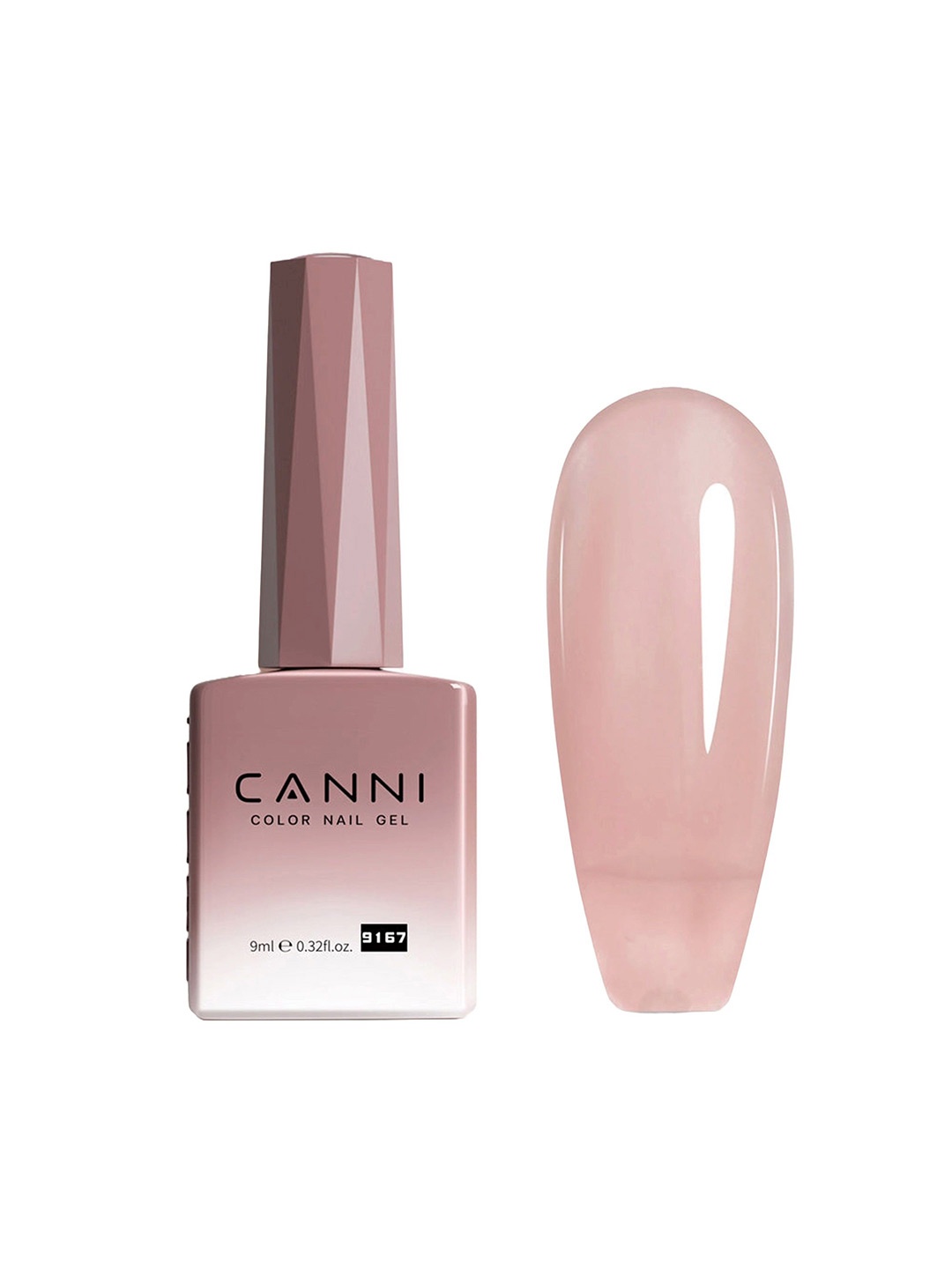 

CANNI Hema Free UV Jelly Color Gel Nail Polish - 9 ml - 9167, Nude