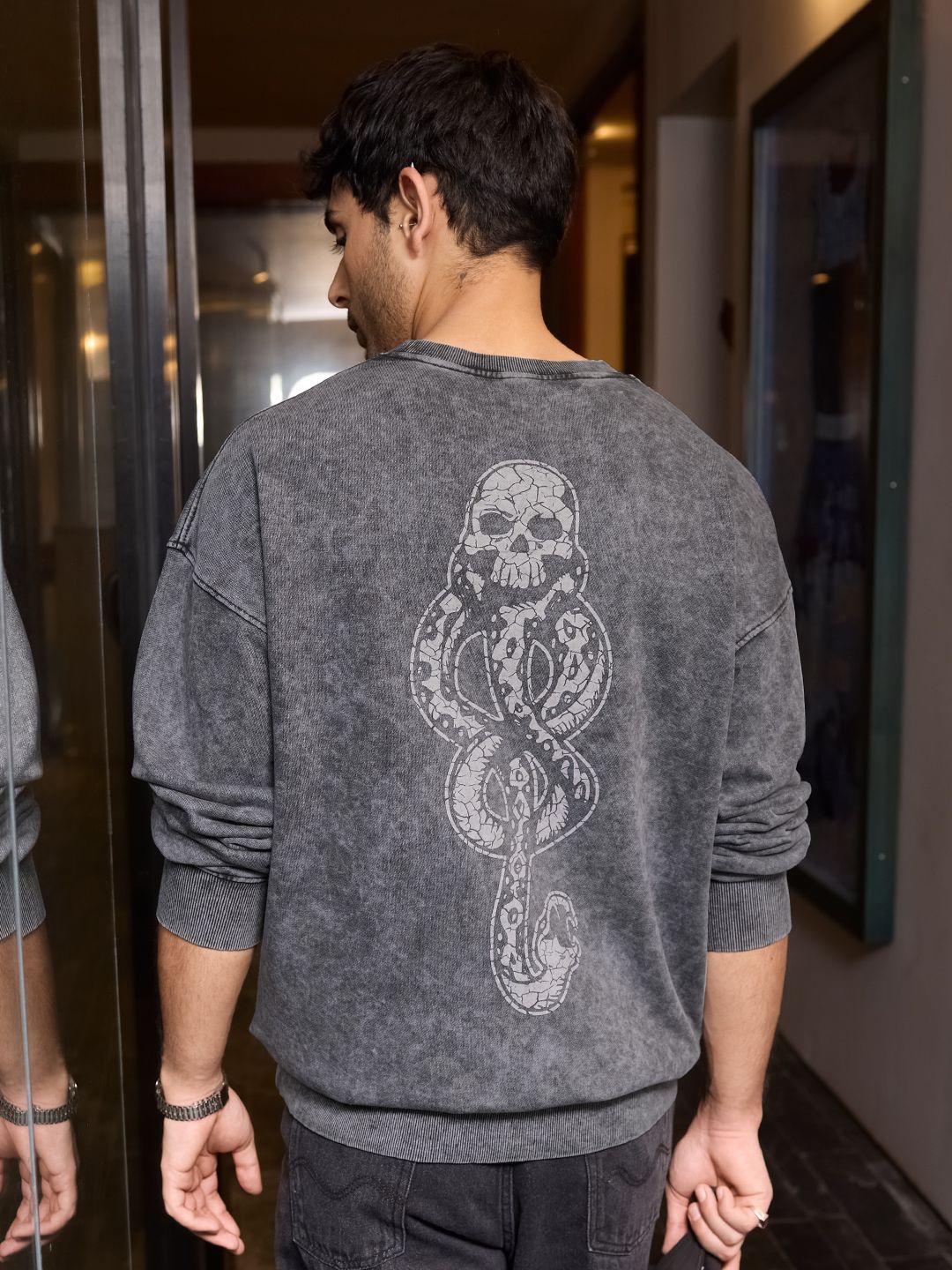 

The Souled Store Men Printed Sweatshirt, Grey