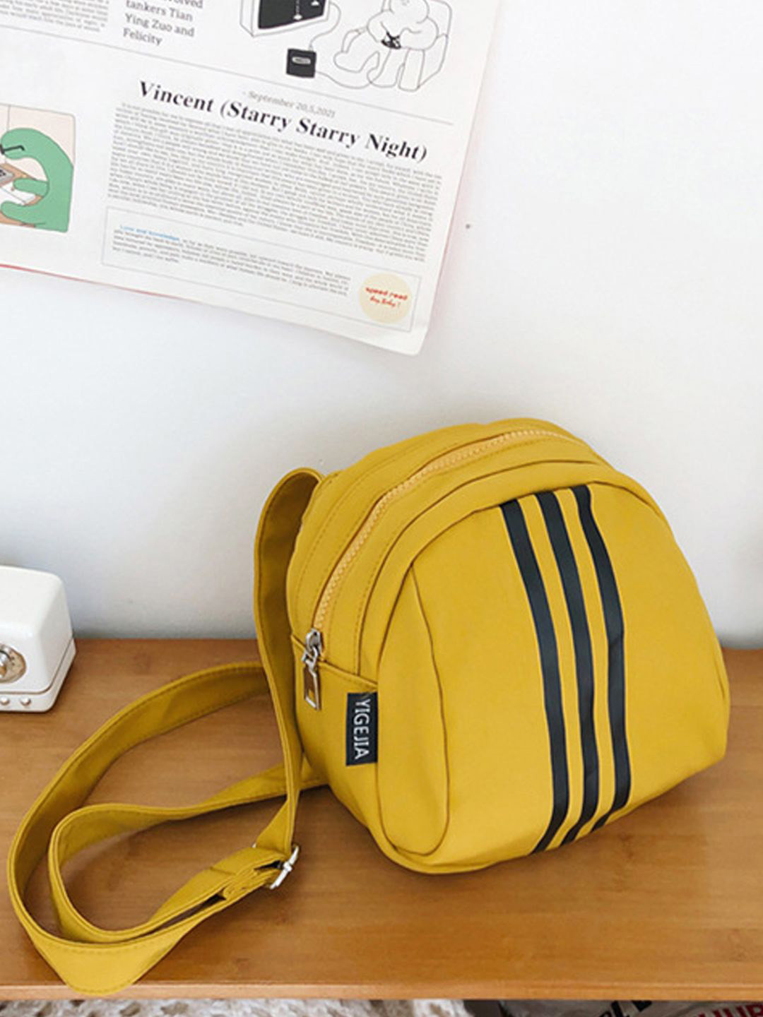 

StyleCast Yellow Structured Side Bag