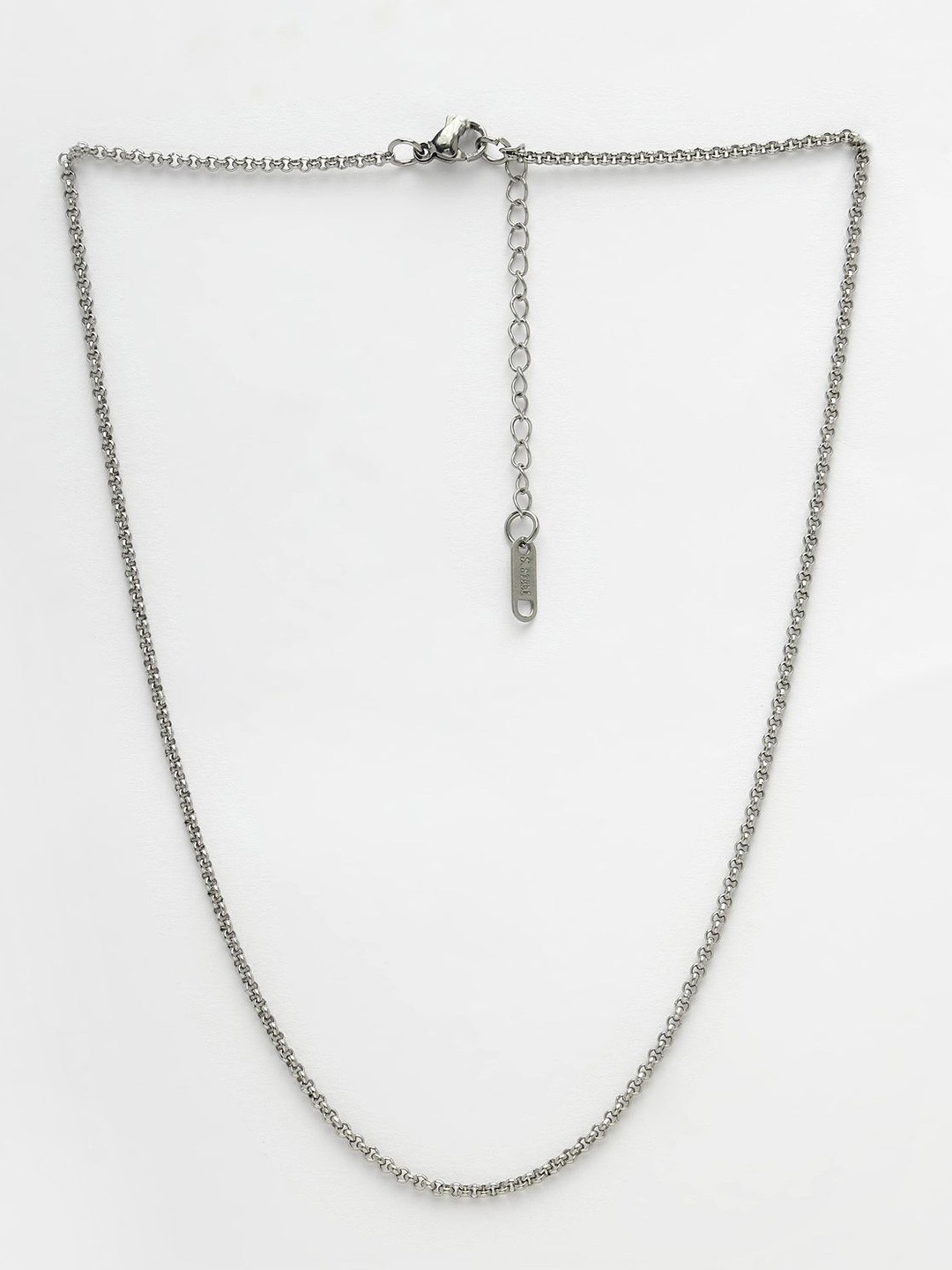 

NVR Girls German Silver Silver-Plated Handcrafted Chain