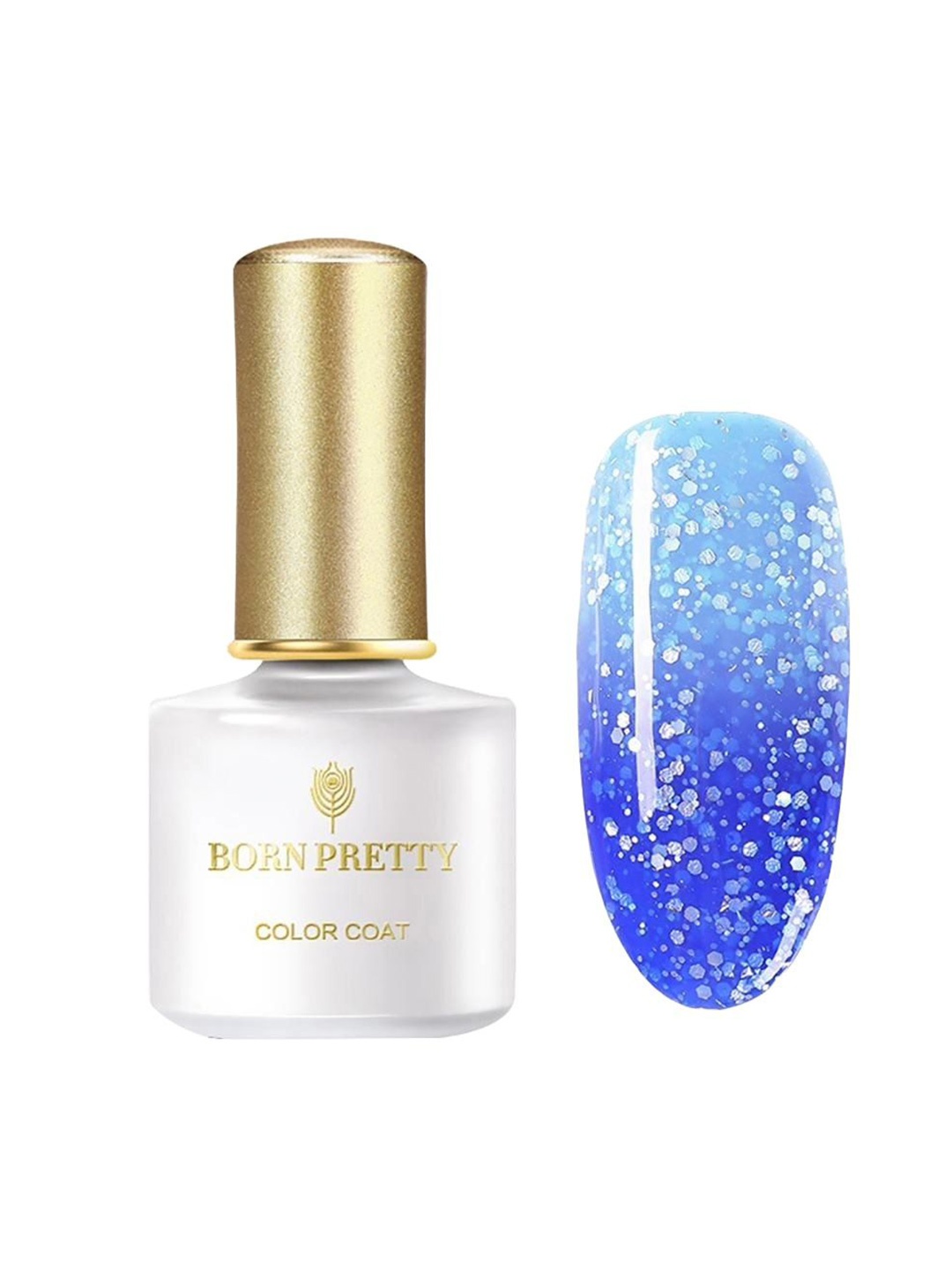 

BORN PRETTY Color Coat Color Changing Gel Nail Polish - 6 ml - TG03, Blue