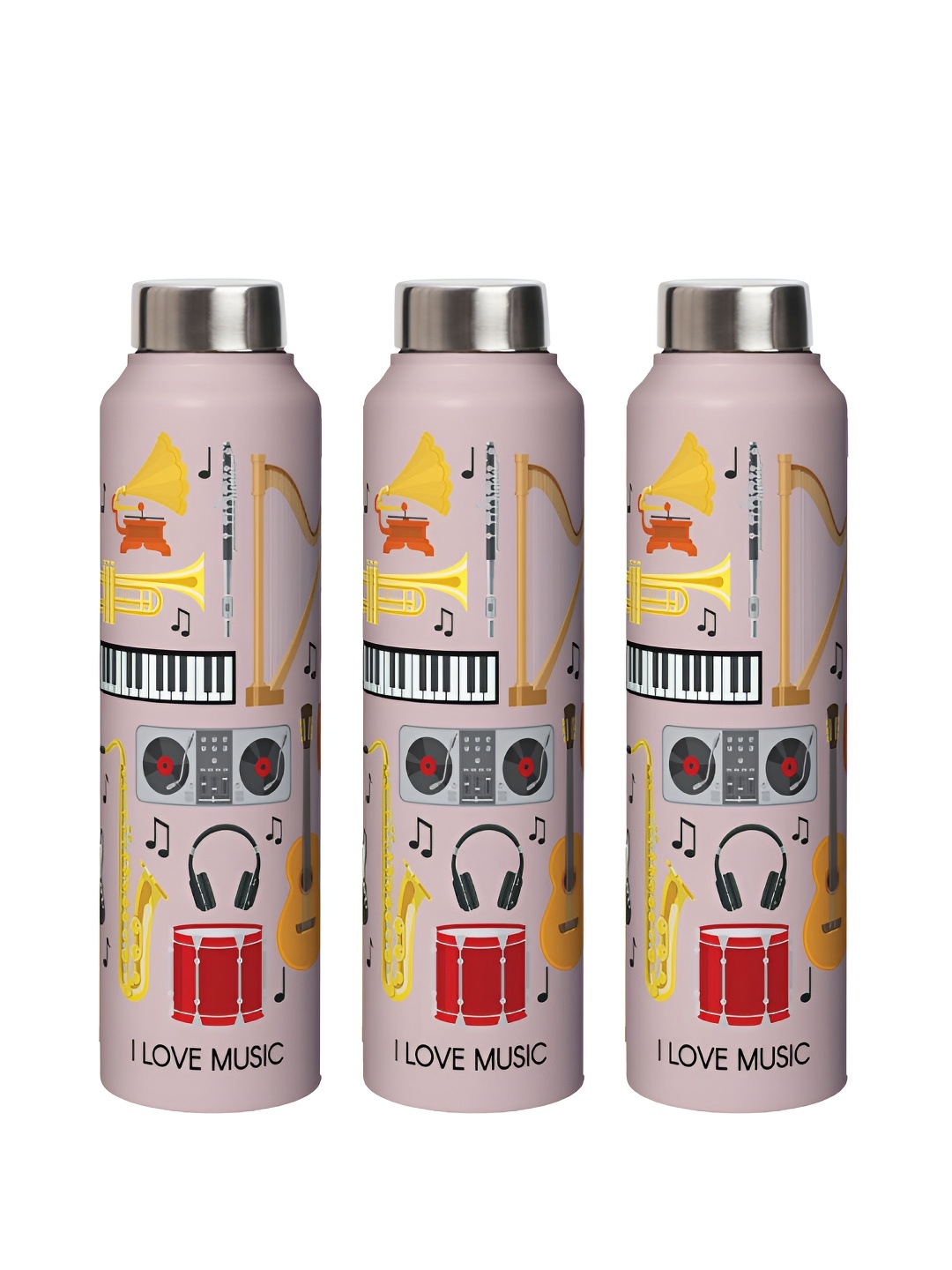 

Speedex Multicoloured Single Stainless Steel Solid Water Bottle, Multi