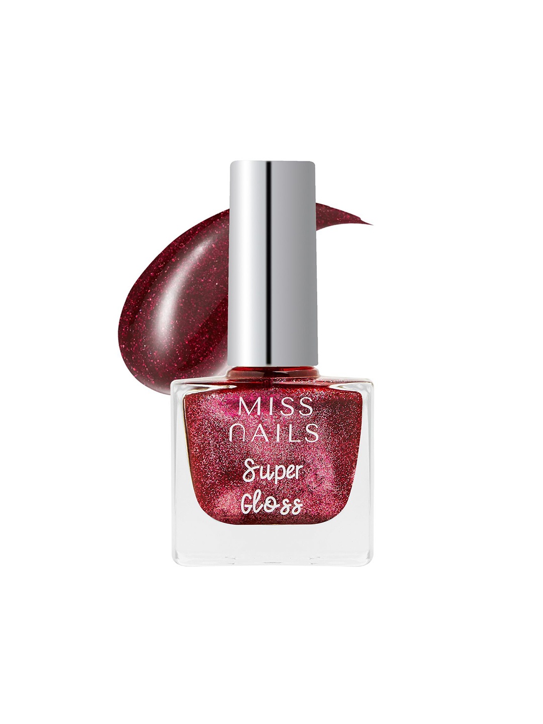 

MISS NAILS Super Gloss Nail Paint - 10 ml - SG41, Maroon