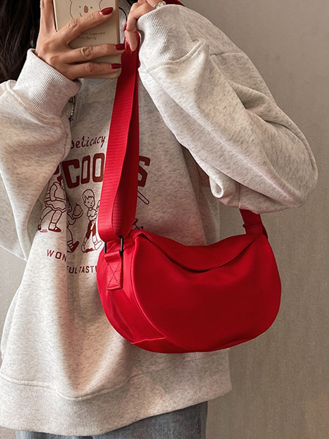 

StyleCast Red Structured Stylish Side Bag