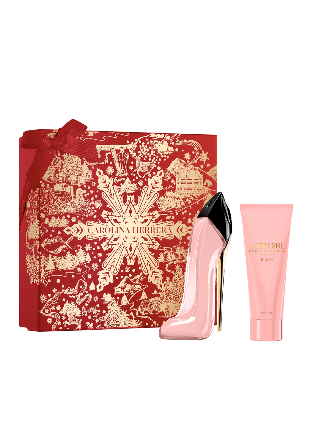 

Carolina Herrera Set of Blush Eau De Parfum 80ml & Body Lotion 100ml, Pink