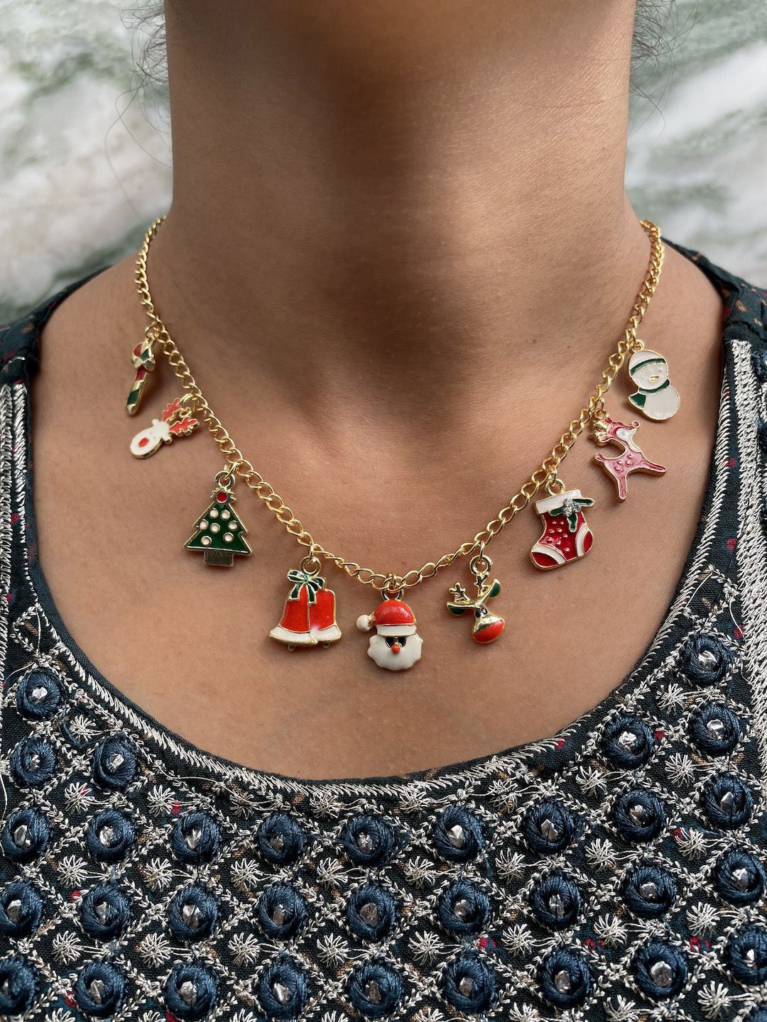 

Digital Dress Room Brass Gold-Plated Necklace