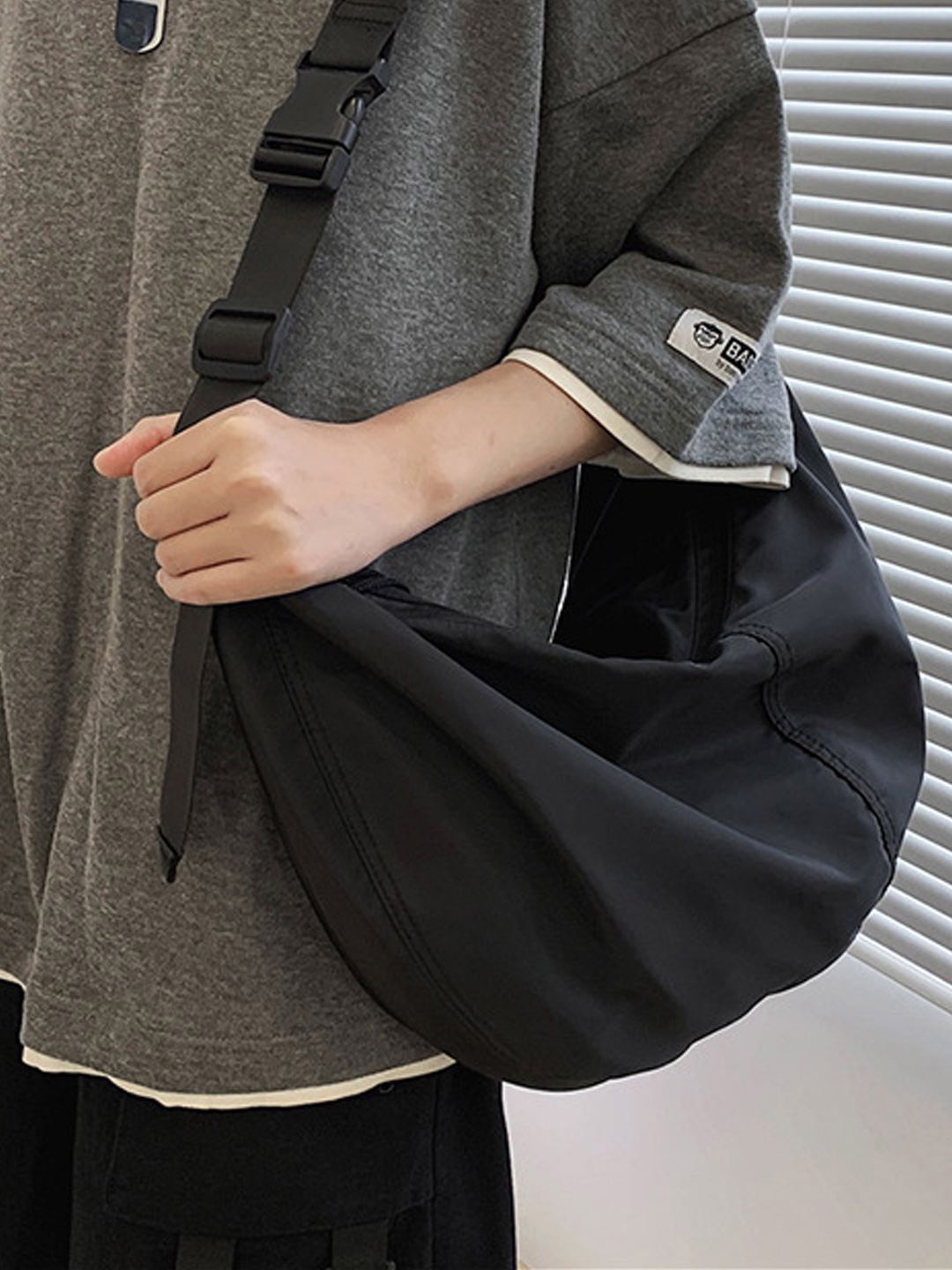 

StyleCast Black Structured Shoulder Bag