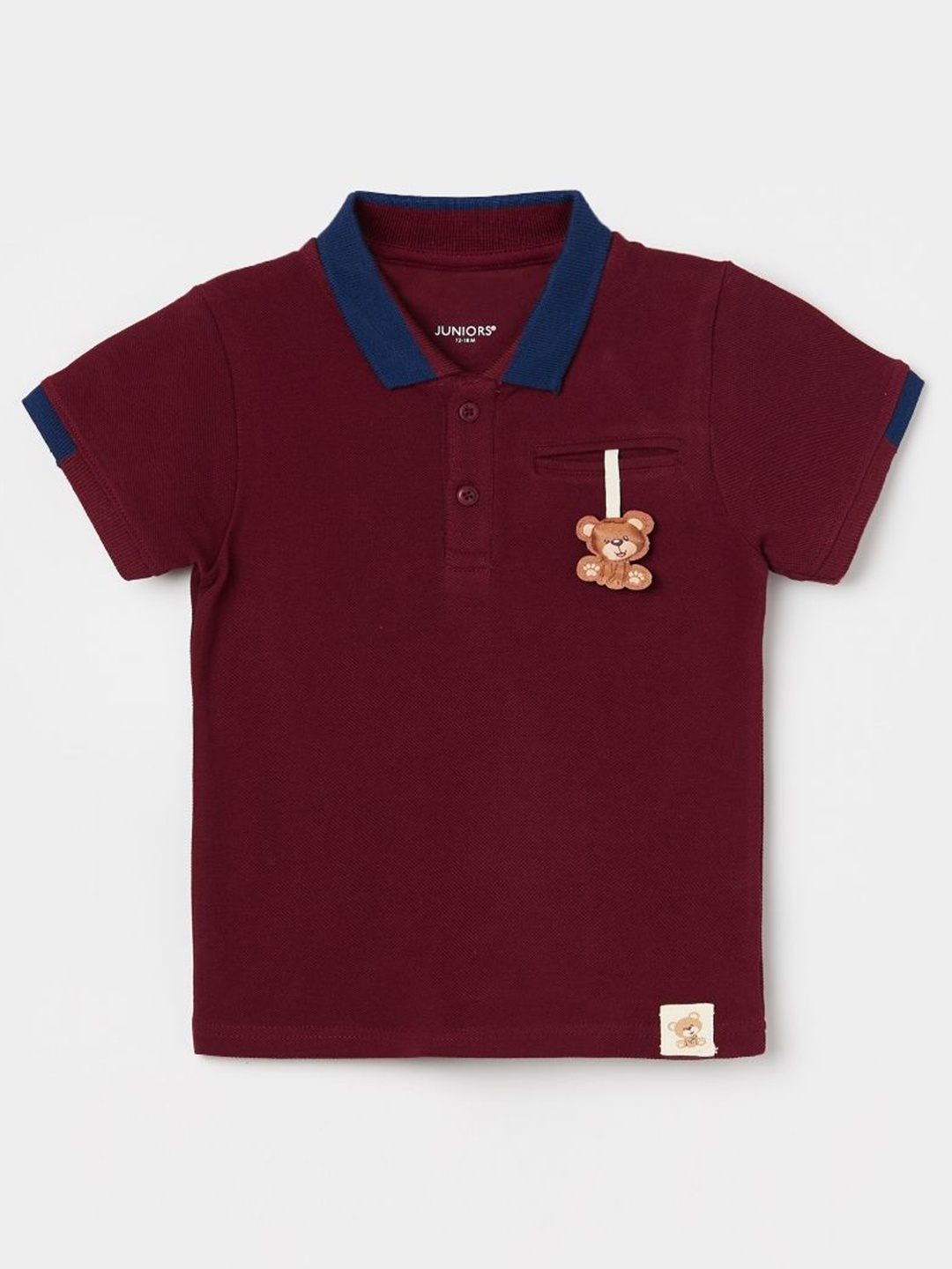 

Juniors by Lifestyle Boys Polo Collar Applique T-shirt, Red