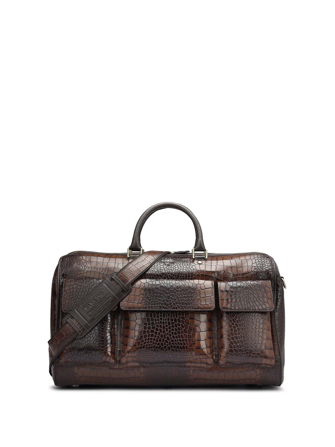 

Da Milano Textured Medium Casual Duffel Bag, Brown