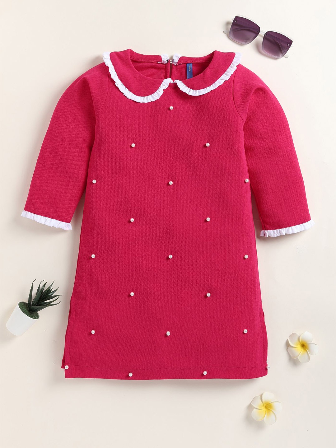 

YK A-Line Dress, Maroon