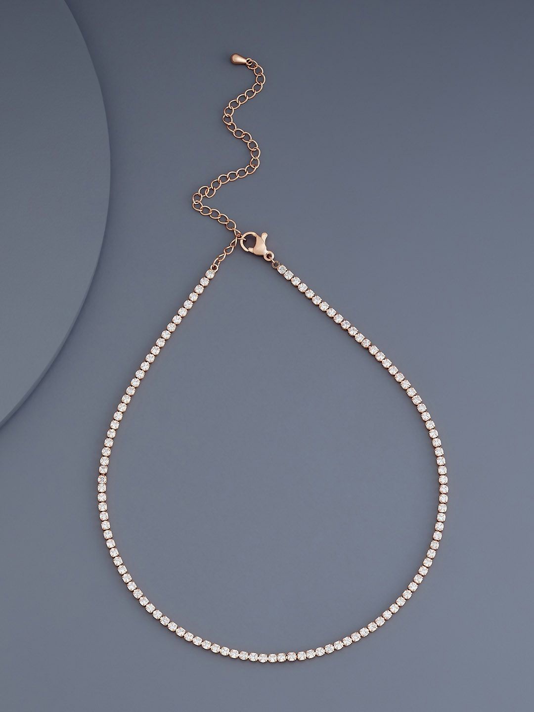 

Kushal's Fashion Jewellery Copper Rose Gold-Plated Necklace