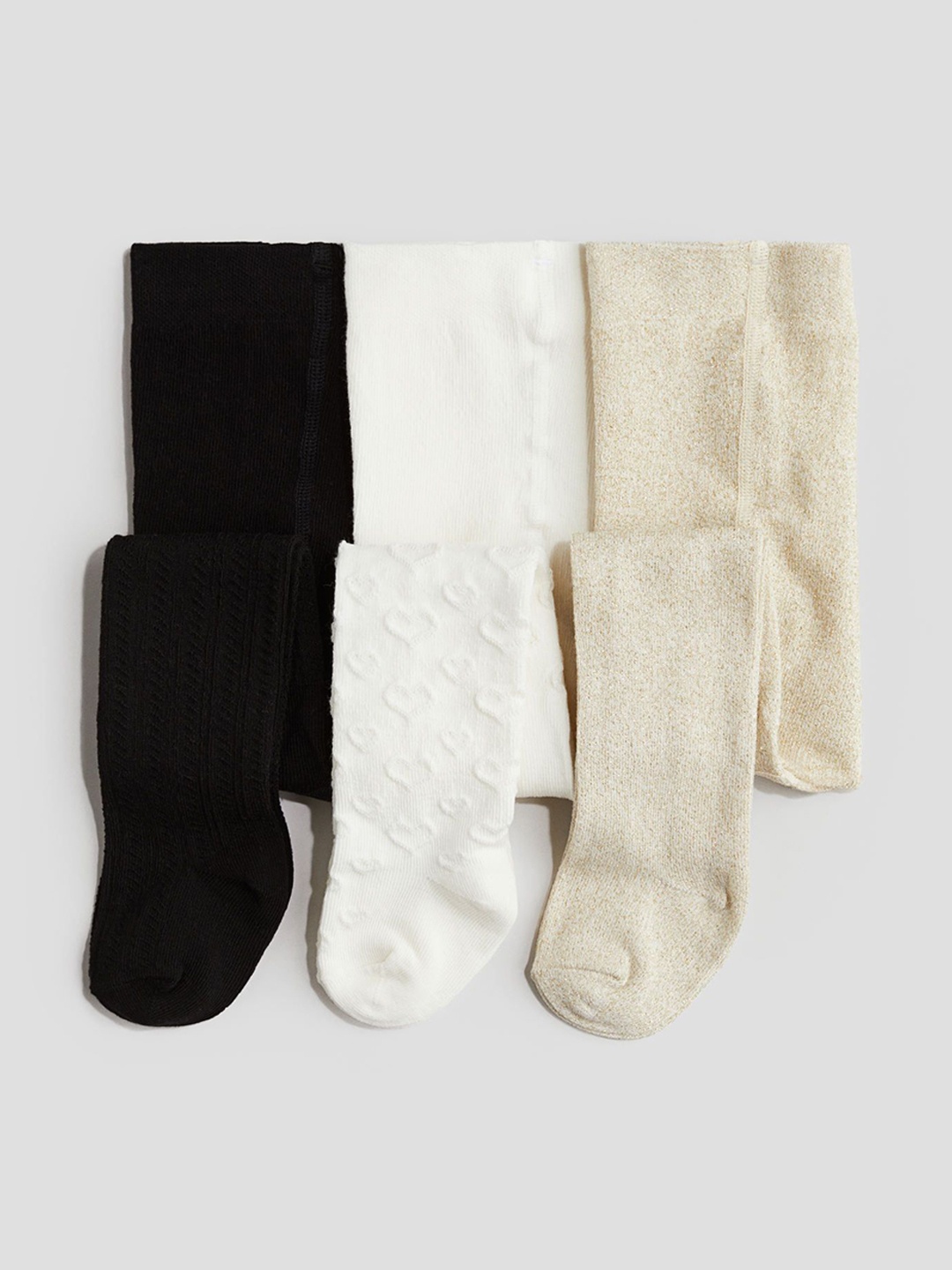 

H&M Infant Boys Pack Of 3 Tights, Black
