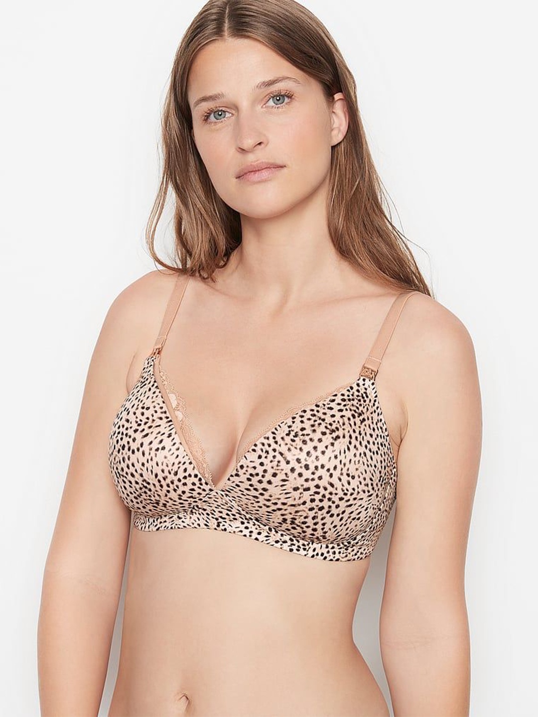 

Victoria's Secret Animal Bra Medium Coverage Lightly Padded, Nude