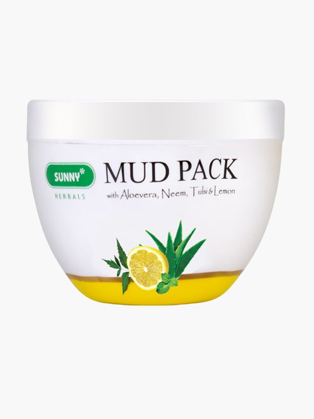 

SUNNY HERBALS Mud Pack With Aloevera - Neem & Tulsi - 150 g, Off white