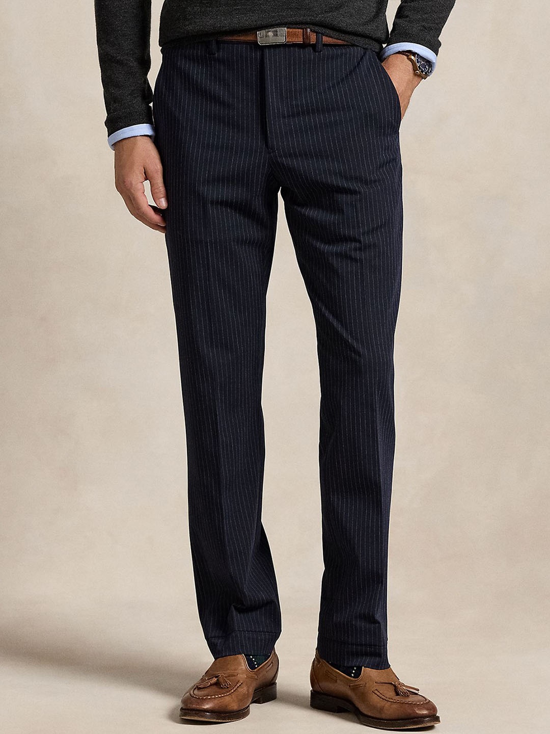 

Polo Ralph Lauren Slim Fit Formal Trousers, Navy blue