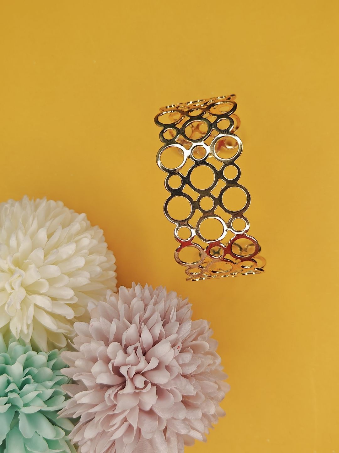 

NVR Girls Handcrafted Gold-Plated Cuff Bracelet