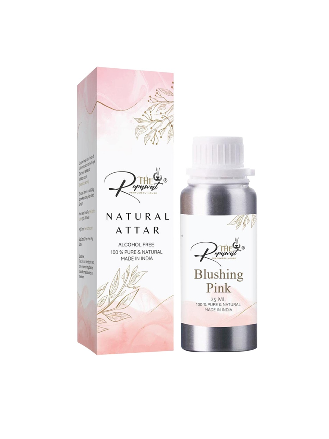 

THE RUPAWAT Perfumery House Blushing Pink Pure & Natural Alcohol Free Attar - 25 ml, Transparent