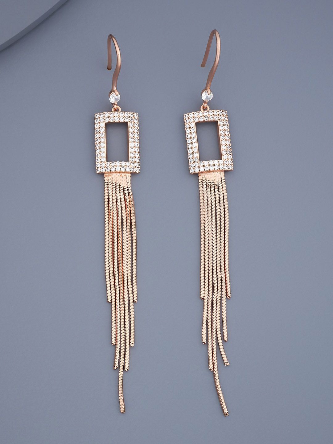 

Kushal's Fashion Jewellery Square Drop Earrings, White