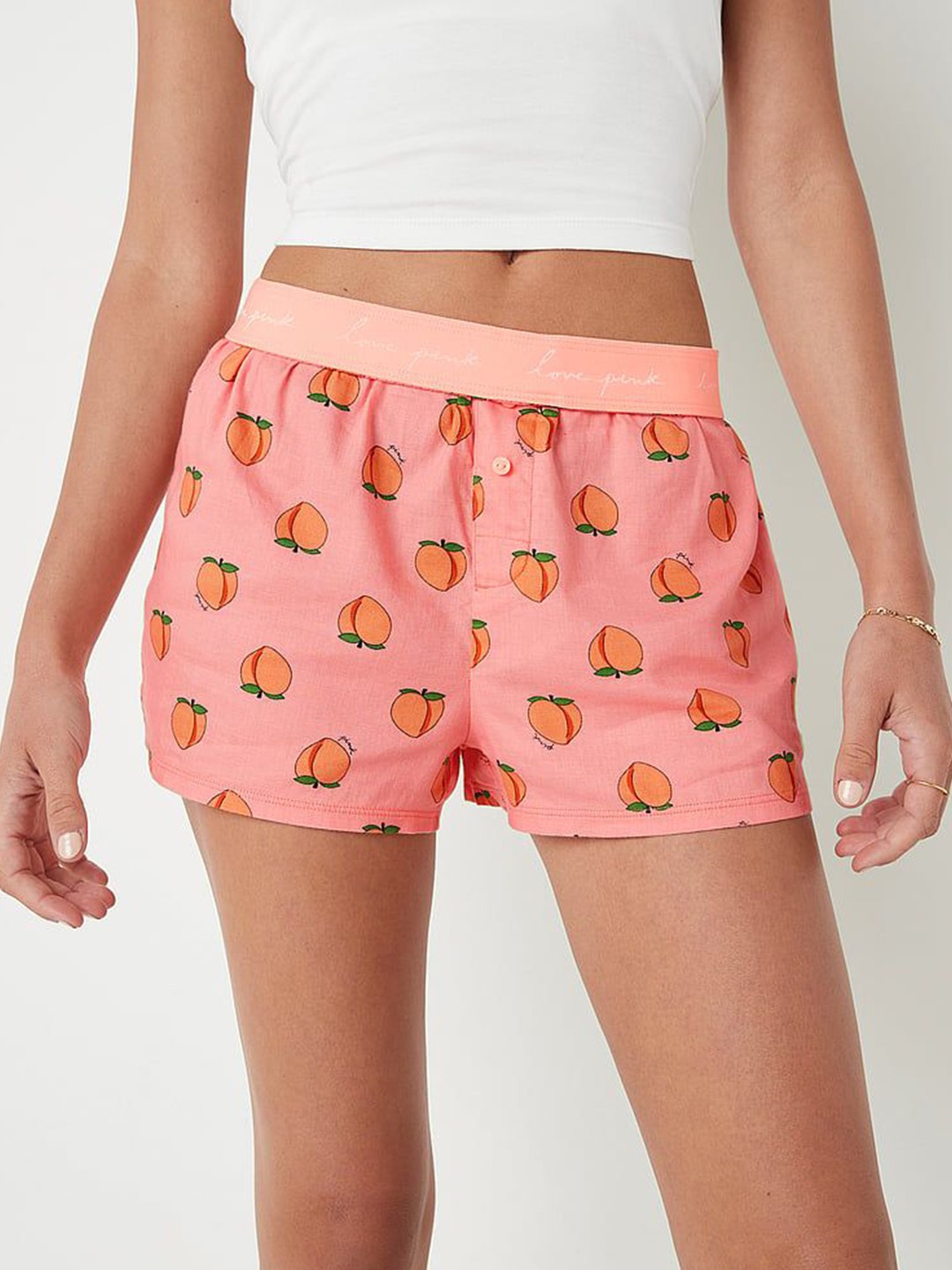 

Victoria's Secret Women Printed Lounge Shorts, Pink